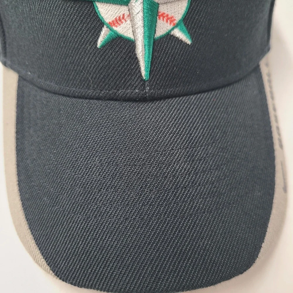 Seattle Mariners Hat Nike Adjustable Blue Wool Blend Compass Logo Men MLB Casual